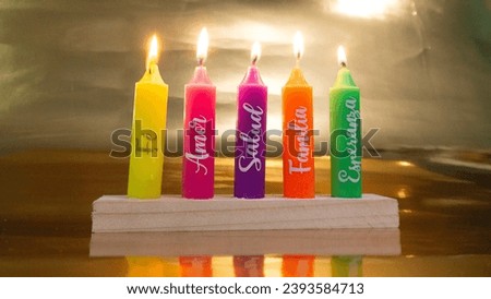 Photograph candles, Christmas, wishes, December 7th