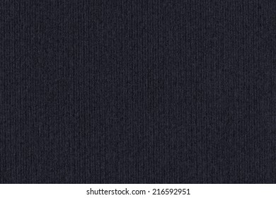 Photograph Of Dark Charcoal Black Recycle Striped Paper, Extra Coarse Grain, Grunge Texture Sample.