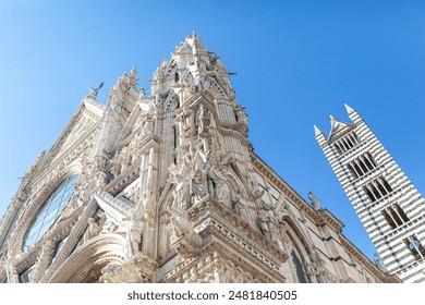 A photograph of Duomo di Siena - Cathedral of Siena, Tuscany, Italy. - Powered by Shutterstock