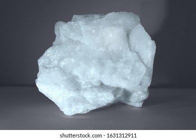 Photograph Of A Piece Of Dolomite Mineral On A Dark Background