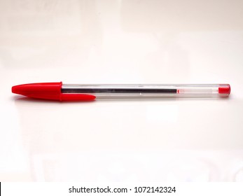 photograph of a red pen