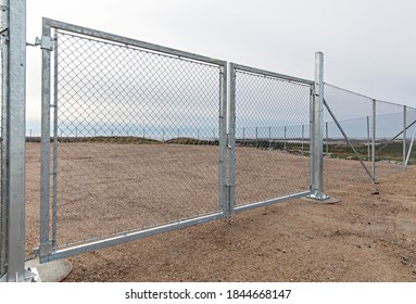 A Photograph Of A Safety Fence In Norway. The Fence Shall Prevent Unauthorized Persons From Encroaching On The Area