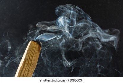 photograph of smoke caused by various incenses on black background