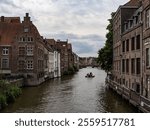 photograph of a street in Ghent. Belgium