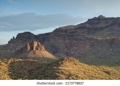 Photograph Of The Superstition Mountains In Arizona.