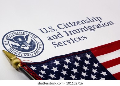 Photograph of a U.S. Department of Homeland Security logo. - Shutterstock ID 101132716