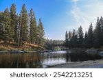 photograph of winchester lake in winchester state park in Idaho