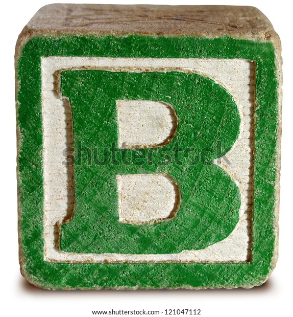 Photograph Wooden Block Letter B Foto Stock 121047112 | Shutterstock