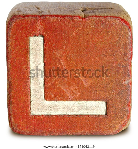 Photograph Wooden Block Letter L Stock Photo (Edit Now) 121043119