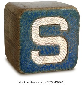 Photograph Of Wooden Block Letter S