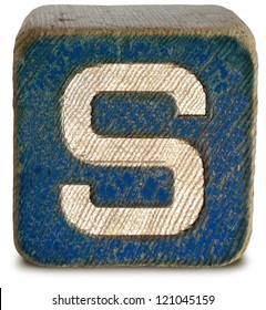 Photograph Of Wooden Block Letter S