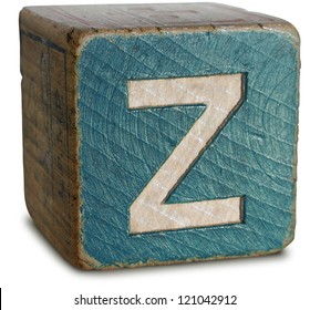 Photograph Of Wooden Block Letter Z