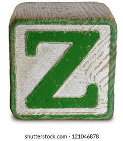 Photograph Of Wooden Block Letter Z