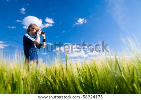 Similar – Image, Stock Photo Photograph flowers Woman