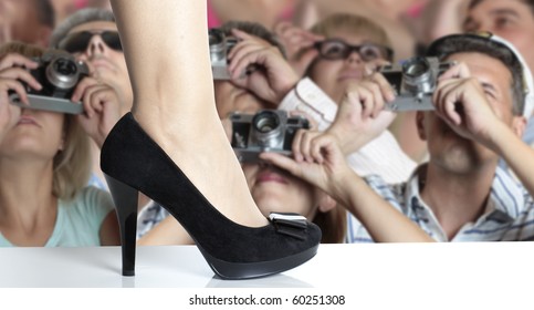 Photographers on fashion show - Powered by Shutterstock