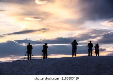 Photographers Waiting For The Sunset