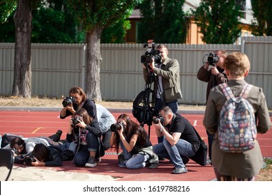 Photographers At Work During National Competition 