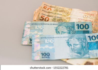 Photographic composition with Real - Brazilian Money - Shutterstock ID 1552222781