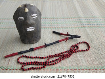 A Photographic Image Of The Orisha Eleggua, Afro-Cuban Yoruba Religion