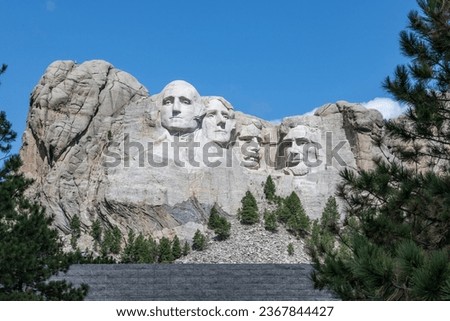 photographs in Rushmore monument in usa