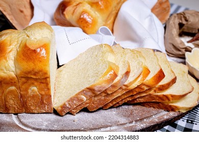 Photography Of Bread For Breakfast. Photos For Coffee Shops, Menus And Advertising