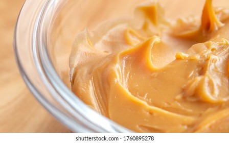 Photography Of Dulce De Leche ( Milk Caramel Spread ) In Close-up. 