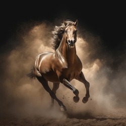 A Photography Of A Freedom Horse, Epic Moment