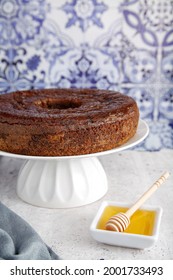 Photography Of A Honey Cake Called Leicaj, Jewish And Vegetarian Food