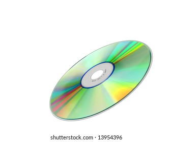 A Photography Of An Isolated Cd Rom