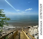 Photography of Lake Michigan taken at Pier Street Beach, May 2022