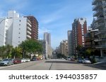 Photography of a perspective view of Colon Avenue, Mar del Plata City