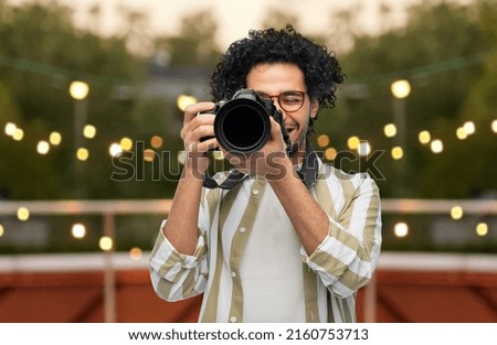 Similar – Image, Stock Photo man taking an outdoor shower