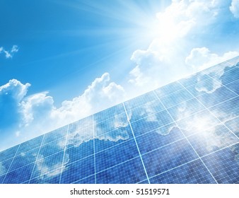 A Photography Of A Solar Panel Background