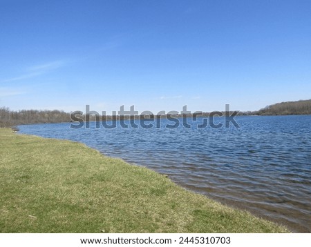 Similar – Image, Stock Photo blue lime lake in a former limestone quarry