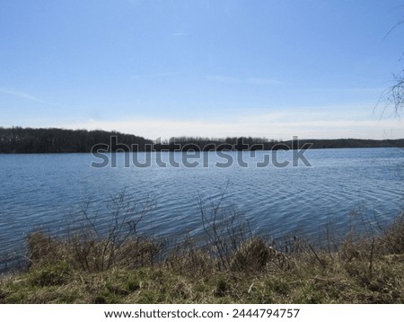 Similar – Image, Stock Photo blue lime lake in a former limestone quarry