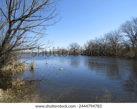 Similar – Image, Stock Photo blue lime lake in a former limestone quarry