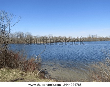 Similar – Image, Stock Photo blue lime lake in a former limestone quarry