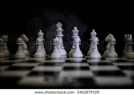 photography of white chess pieces