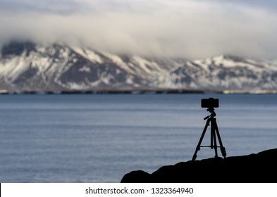 Photography of winter seaside landscapes with a tripod
