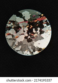 Photomicrograph Of A Fuchsite Quartzite Rock. 