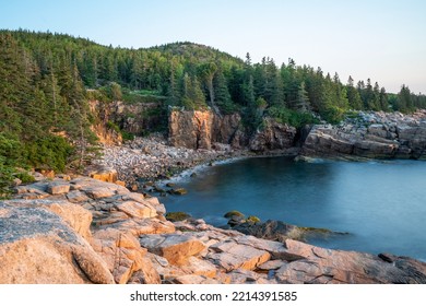 Photos Of Bar Harbor, ME During Sunrise. 