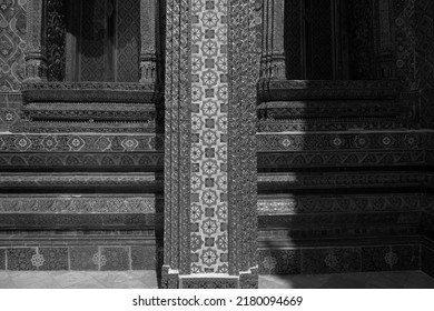   Photos Of The Grand Palace, Bangkok Thailand   , Black And White 