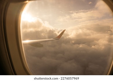 Photos taken on a trip on a plane - Shutterstock ID 2276057969
