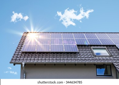 Photovoltaic Panels On The Roof