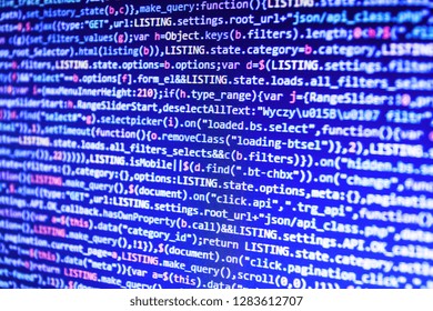 Php coding Close-Up,  Business, coding and Abstract computer concept,  Abstract software process,  Program code and visual UI/UX,  Server complexity, virtual laptop background