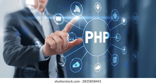 PHP Hypertext Preprocessor platform for server-side web development with human hand interaction