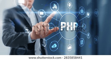 PHP Hypertext Preprocessor platform for server-side web development with human hand interaction