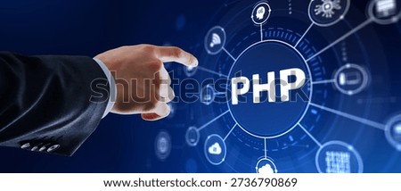 PHP programming language for web development server side scripting and dynamic website creation.