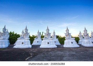 Phra Maha Chakkraphat In The Attitude Of Subduing Mara At Wat Phra Phutthabat Nam Thip, Sakon Nakhon, Thailand
