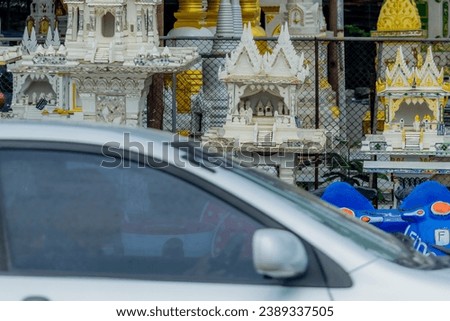 The Phra Phum Shrine for sale near the road Stock photo © 